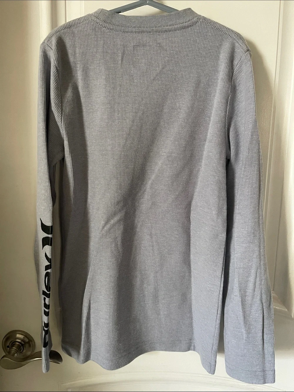Hurley Boys lot of 2 Long Sleeve Thermal Shirts Black & Gray